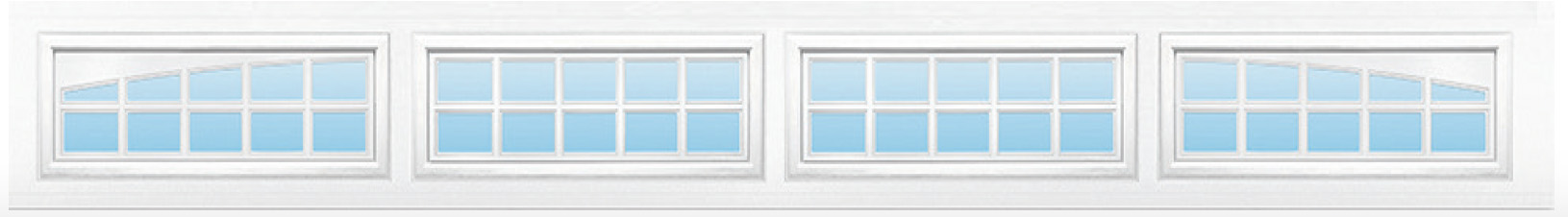 Sunray 4 Panel garage door windows