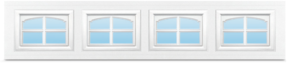 Cascade garage door windows