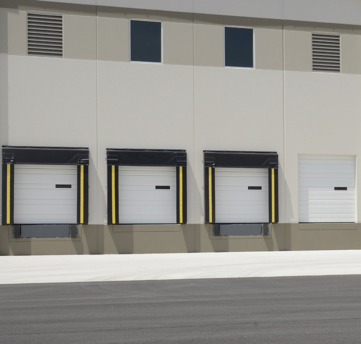 Ribbed Panel Commercial Garage Door