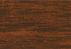 Walnut garage door panel texture and color swatch