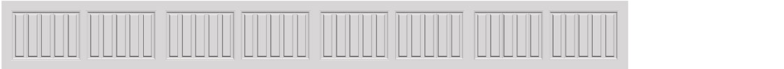 8 short panel garage door panels