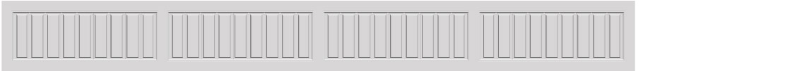 4 long panel garage door panels