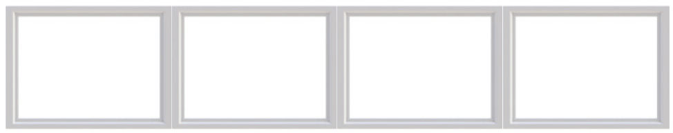 Plain garage door windows