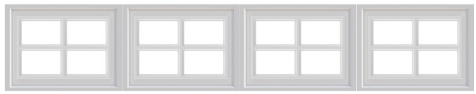 Stockton garage door windows