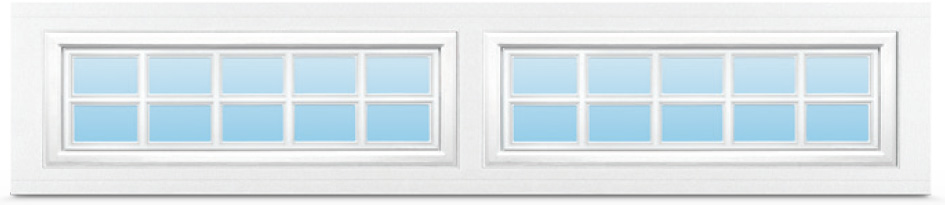 Stockton Ranch garage door windows