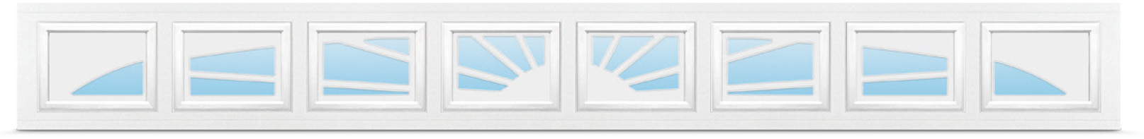 Sunburst 8 garage door windows