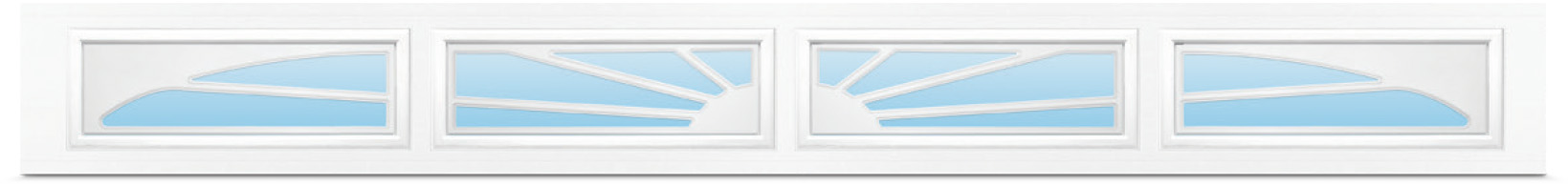 Sunray 4 Panel garage door windows