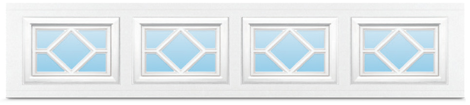 Waterton garage door windows